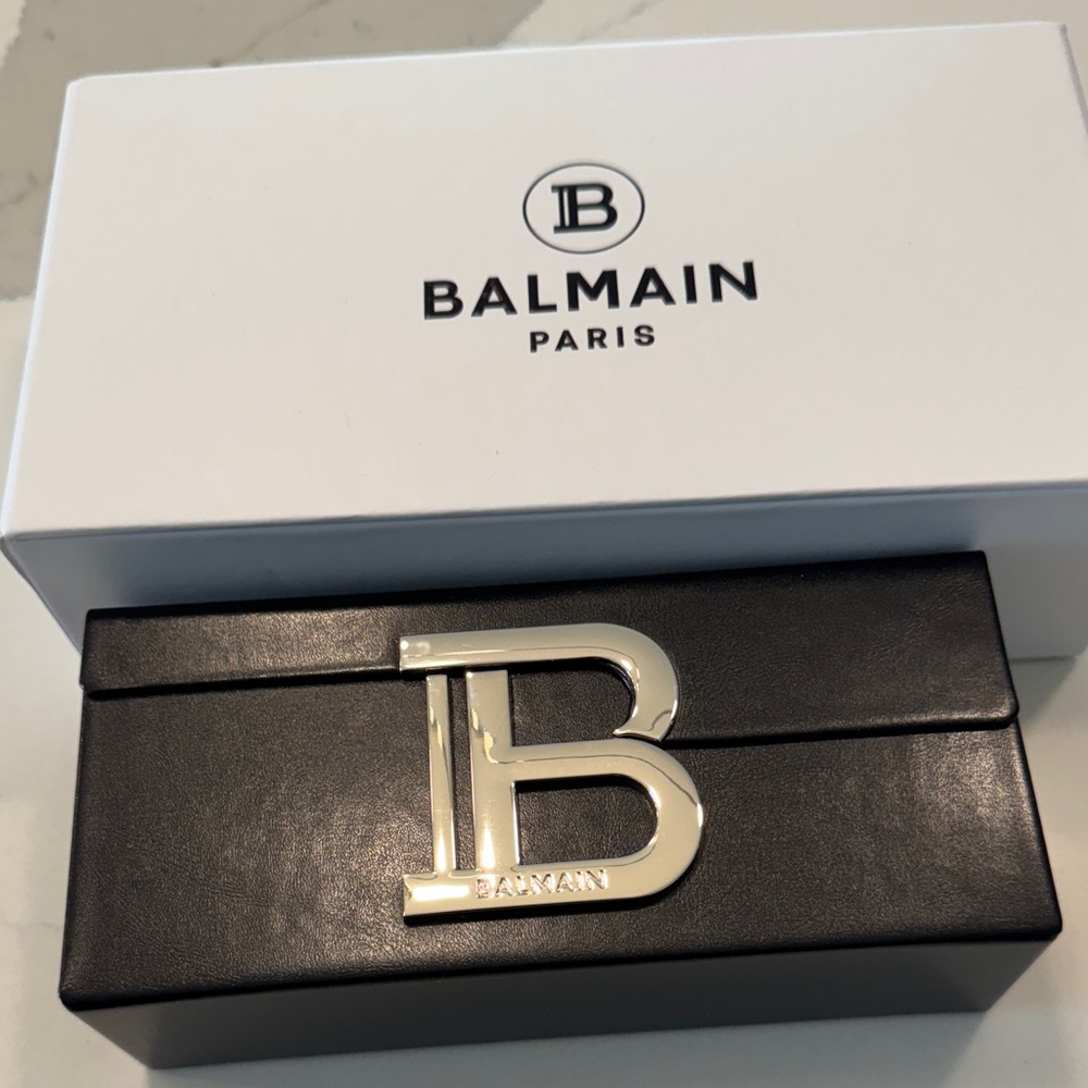 Balmain Black Sunglasses  Case with Silver Logo - Picture 3 of 7